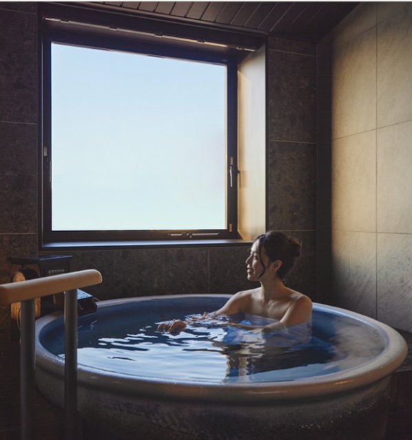 Private family bath at Tokyo Toyosu Manyo Club